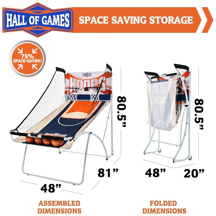 Basquete-Eletronico-Hall-of-Games-Indoor-Varios-Estilos-Imagem-2