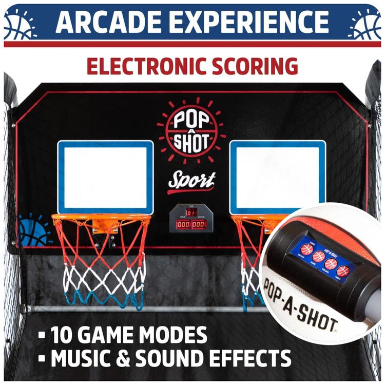 Basquete-Eletronico-Pop-A-Shot-Arcade-Duplo-Diversao-em-Imagem-3