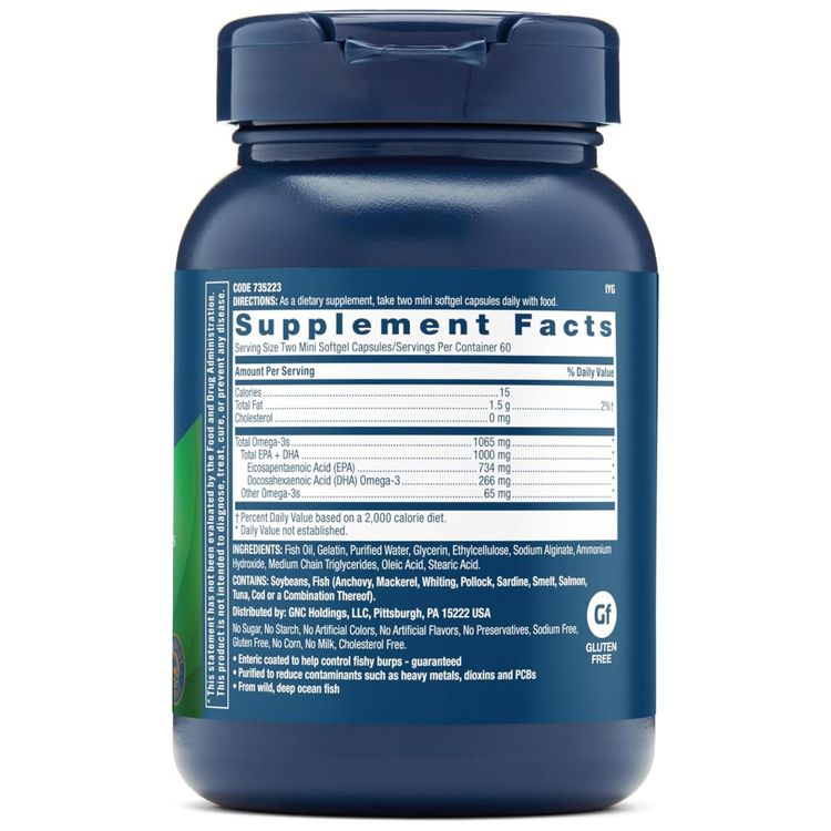 GNC-Omega-3-Fish-Oil-Tripla-Forca-1000mg-Suporte-para-Imagem-1
