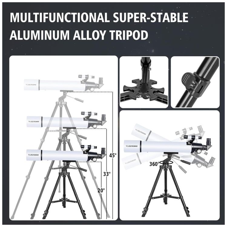 Telescopio-Refrator-80mm--Para-Adultos-e-Iniciantes.-Imagem-2