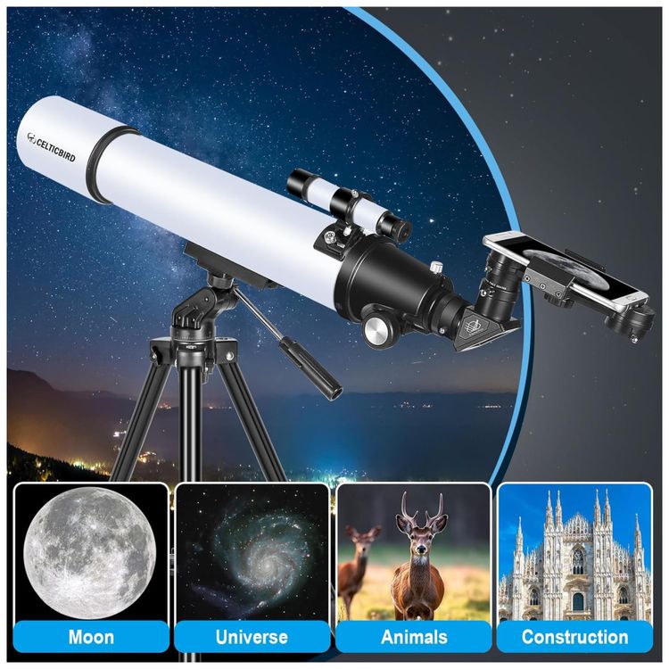 Telescopio-Refrator-80mm--Para-Adultos-e-Iniciantes.-Imagem-4