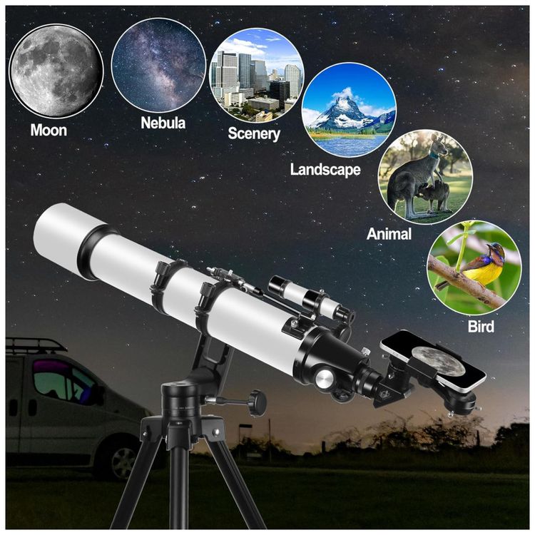 Telescopio-para-Adultos-e-Iniciantes-Refrator-de-90mm-e-Imagem-5