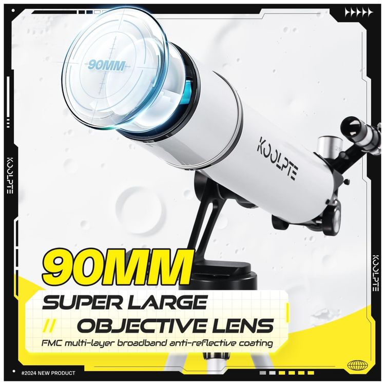 Telescopio-de-90mm-Diametro-e-700mm-com-Base-de-Montagem-Imagem-3