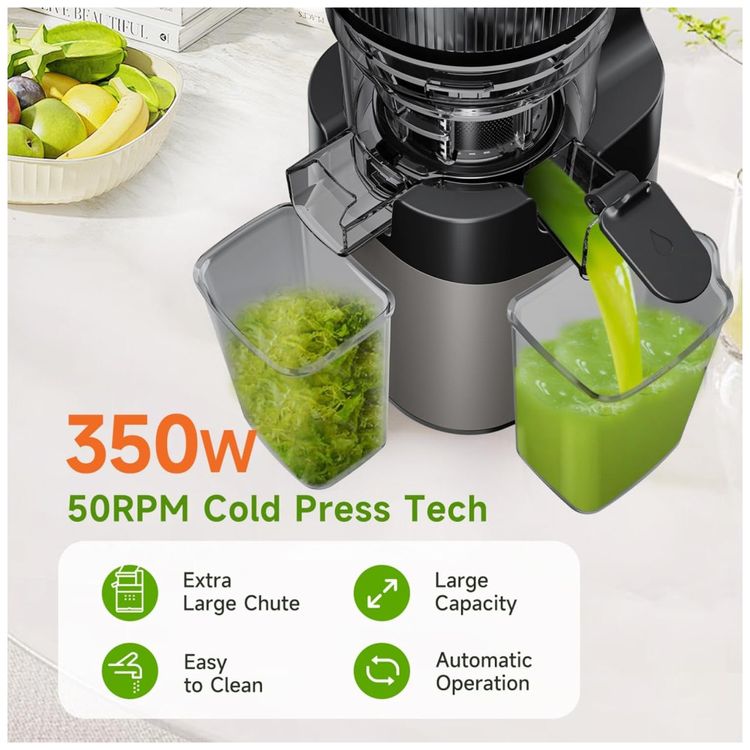 Espremedor-de-Sucos-de-Pressao-Fria-Funil-Extra-Largo-de-Imagem-6