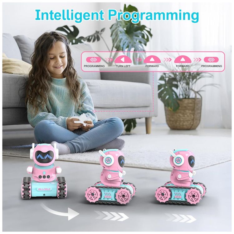 Robo-Infantil-ALLCELE-LED-RC-Brinquedo-de-Controle-Remoto-Imagem-4