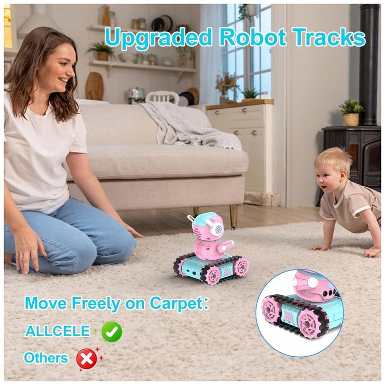 Robo-Infantil-ALLCELE-LED-RC-Brinquedo-de-Controle-Remoto-Imagem-5