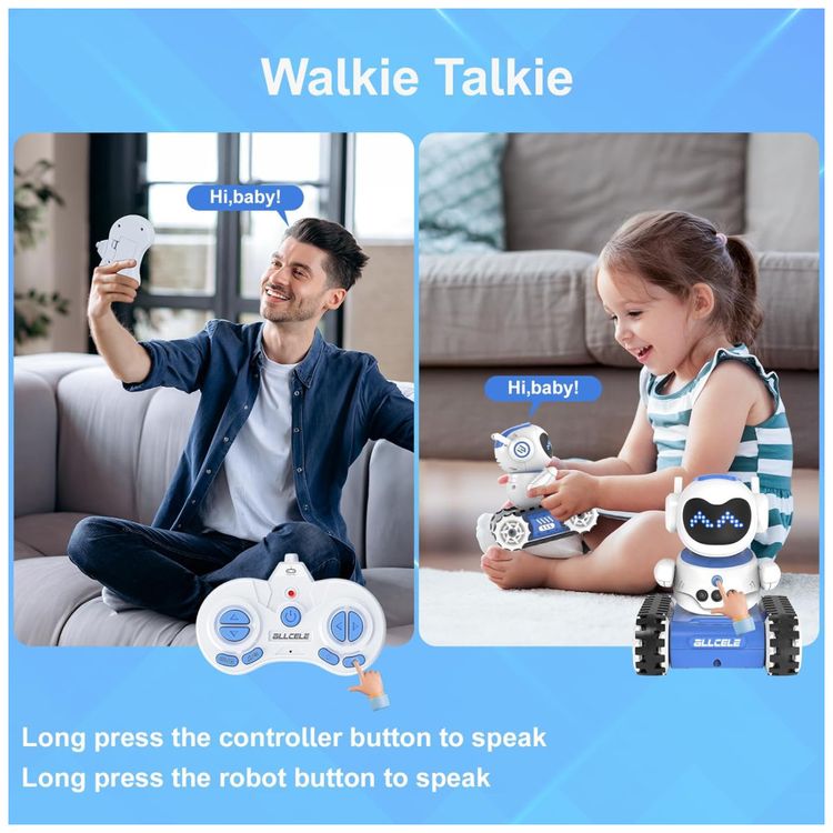 Robo-LED-RC-ALLCELE-com-Controle-Remoto-Expressoes-LED-Imagem-4