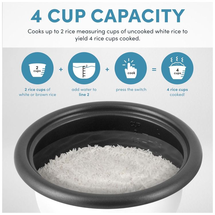 Panela-de-Arroz-AROMA®-Mini-Rice-Cooker-2-Xicaras--cru----Imagem-1