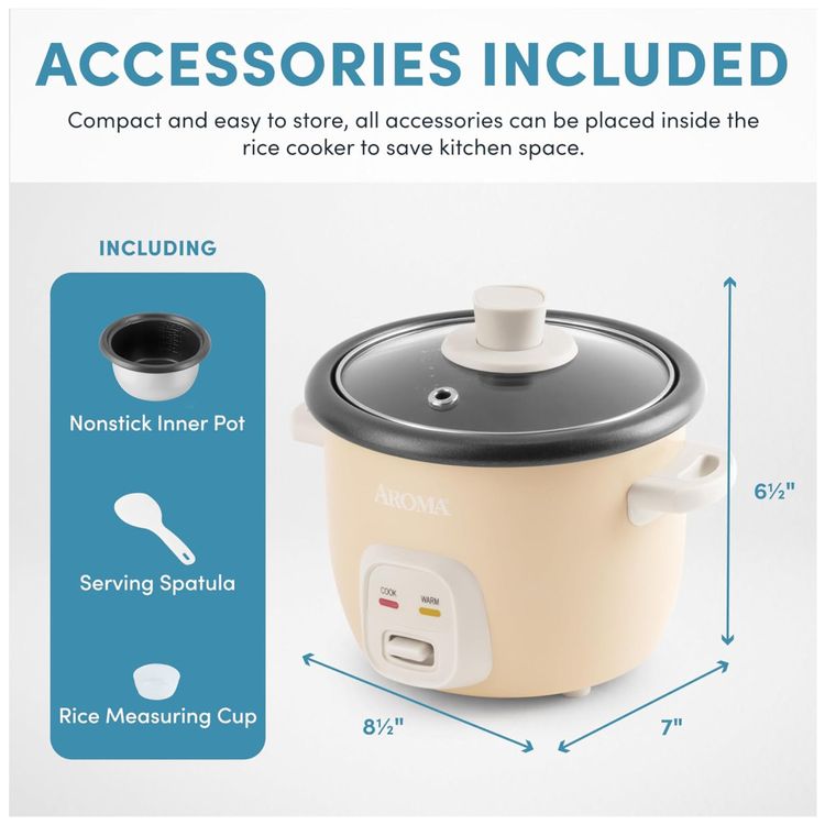 Panela-de-Arroz-AROMA®-Mini-Rice-Cooker-2-Xicaras--cru----Imagem-2