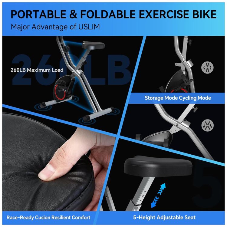 Bicicletas-dobraveis-​​de-bicicleta-estacionaria-para-casa.-Imagem-3
