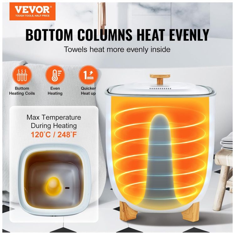 Aquecedor-de-Toalhas-VEVOR-25L-Balde-com-2-Modos-de-Imagem-1