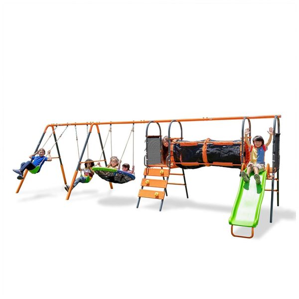 Balanco-Jungle-Warrior-Anaconda-Metal-Swing-Set-com-Balanco-Imagem-0