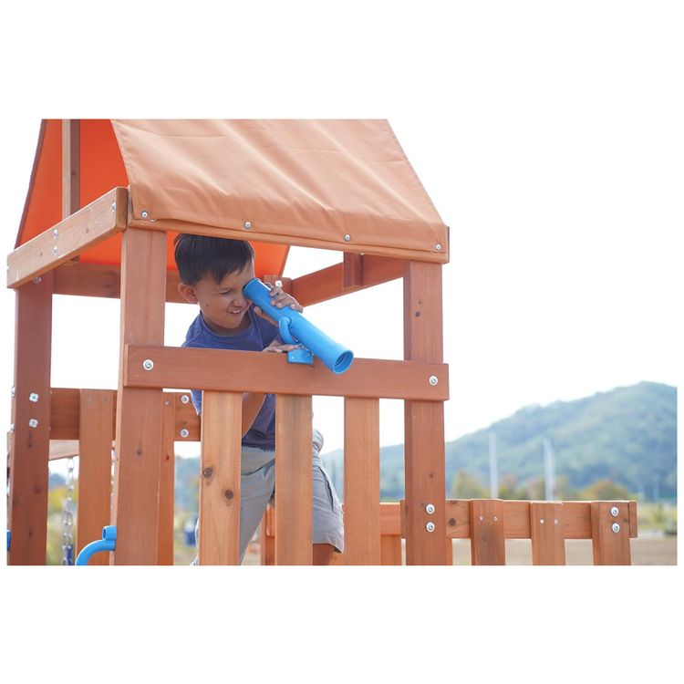 Playground-Dolphin-Playground-T-em-Madeira-para-Quintal-Imagem-7