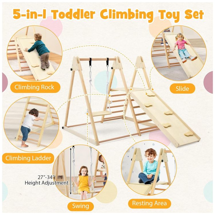 Playground-HONEY-JOY-Indoor-5-em-1-Para-Criancas-Com-Imagem-1