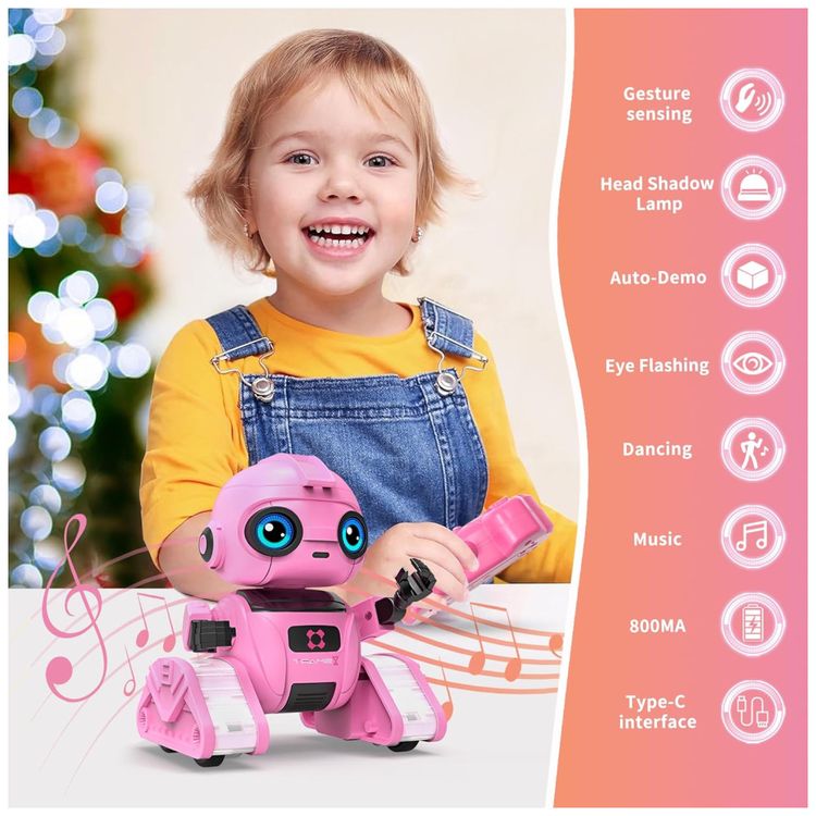 Robo-para-Meninos-e-Meninas--Robo-Recarregavel-com-Controle-Imagem-1