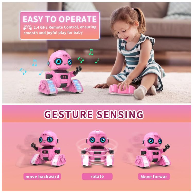 Robo-para-Meninos-e-Meninas--Robo-Recarregavel-com-Controle-Imagem-4