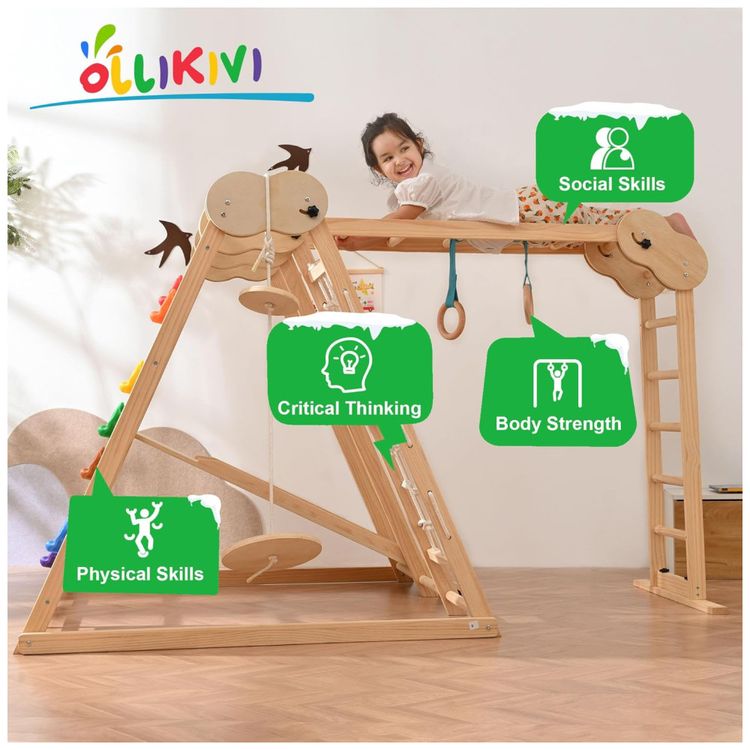 Playground-OLLIVIKI-Parque-Infantil-Indoor-Jungle-Gym-Imagem-2