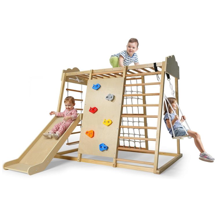 Playground-Uiivrdy-Parque-Infantil-8-em-1-De-Madeira-Grande-Imagem-0