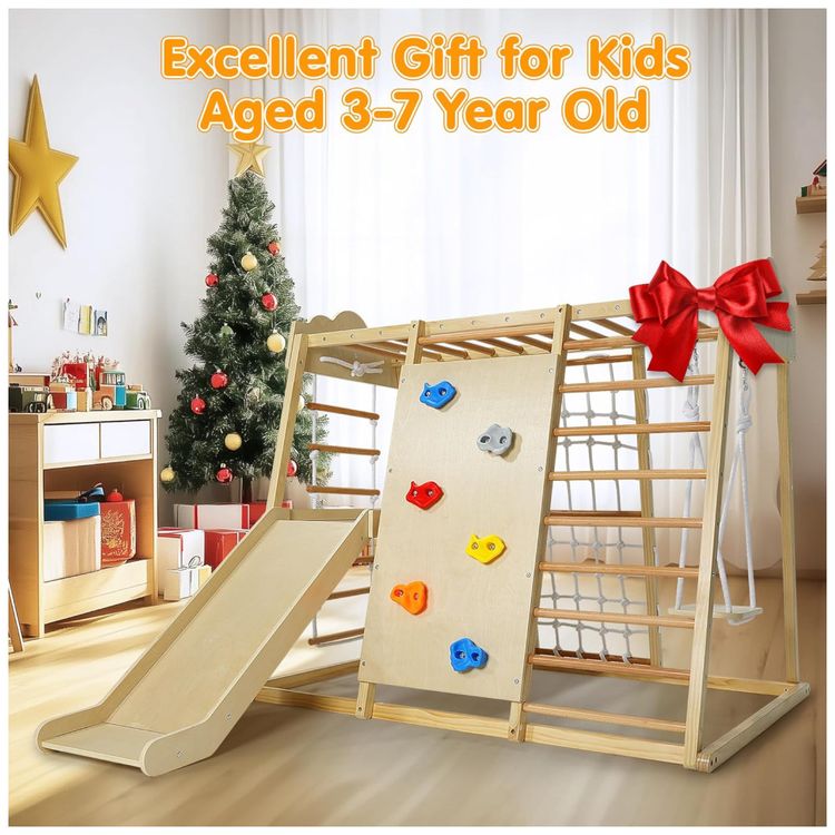 Playground-Uiivrdy-Parque-Infantil-8-em-1-De-Madeira-Grande-Imagem-7