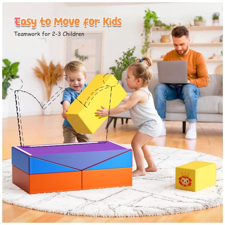Blocos-de-Espuma-Lischwert-Tema-Leao-Soft-Play-para-Bebes-Imagem-6