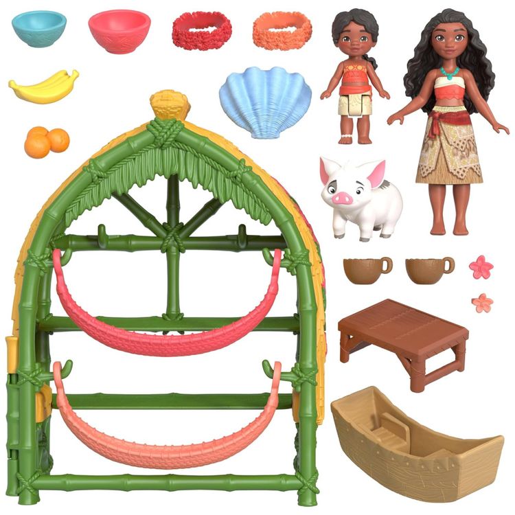 Mattel-Disney-Moana-2-Brinquedos---Playset-Aldeia-de-Moana-Imagem-5