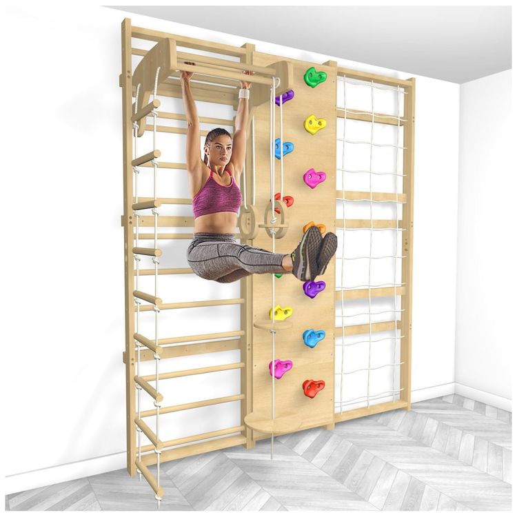 Kit-de-Treino-Completo-para-Casa-com-Escada-de-3m-Balanco-Imagem-4