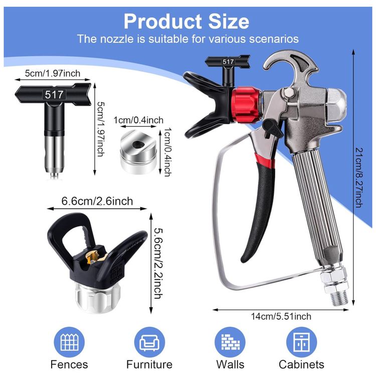 Pistola-de-Pintura-Airless--Kit-com-5-Pecas-Pressao-de-Imagem-5