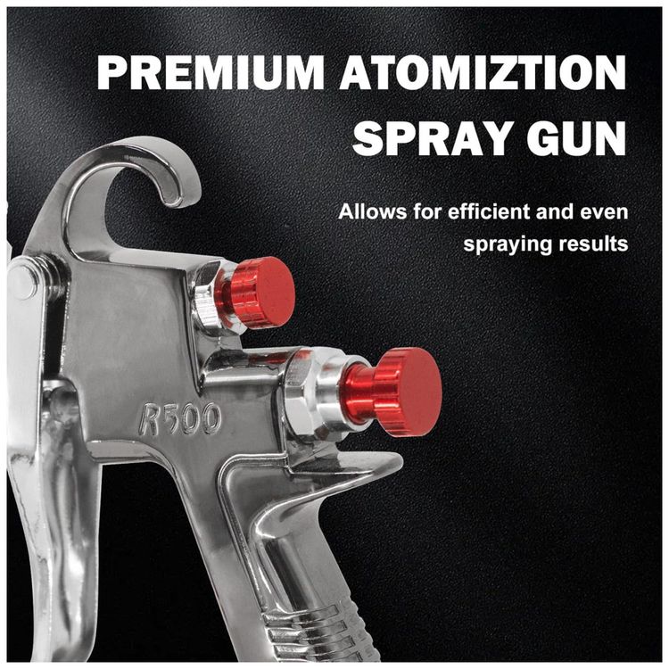 Pistola-de-Tintura-Kit-Premium-Pistola-LVLP-R500--Com-bicos-Imagem-2