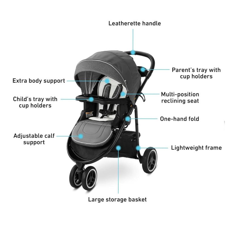 Carrinho-de-Viagem-Graco-Modes-3-Lite-Platinum-com-Assento-Imagem-5
