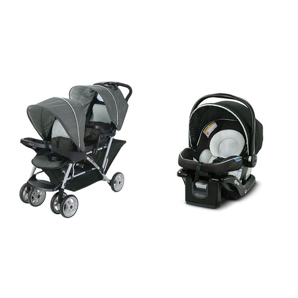 Carrinho-de-Bebe-Duplo-Graco-DuoGlider-com-Assento-para-Imagem-0