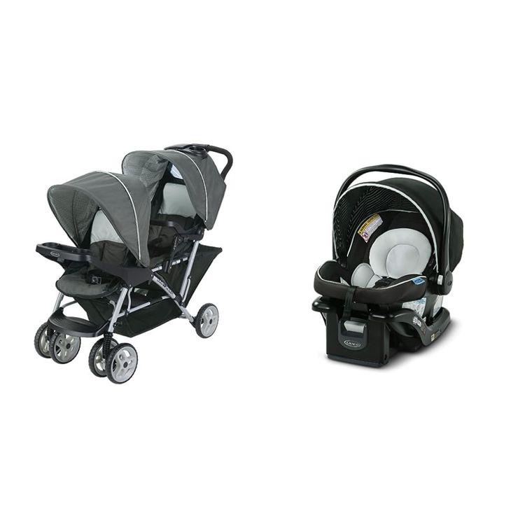 Carrinho-de-Bebe-Duplo-Graco-DuoGlider-com-Assento-para-Imagem-0