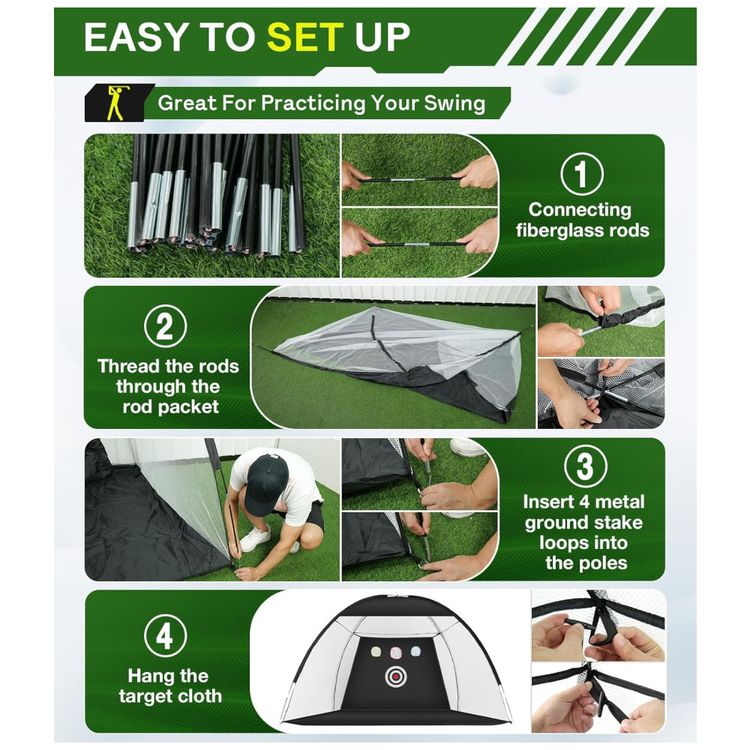 Rede-de-Golfe-com-Tapete-TriTurf-Dobravel-Rede-de-Treino-Imagem-4