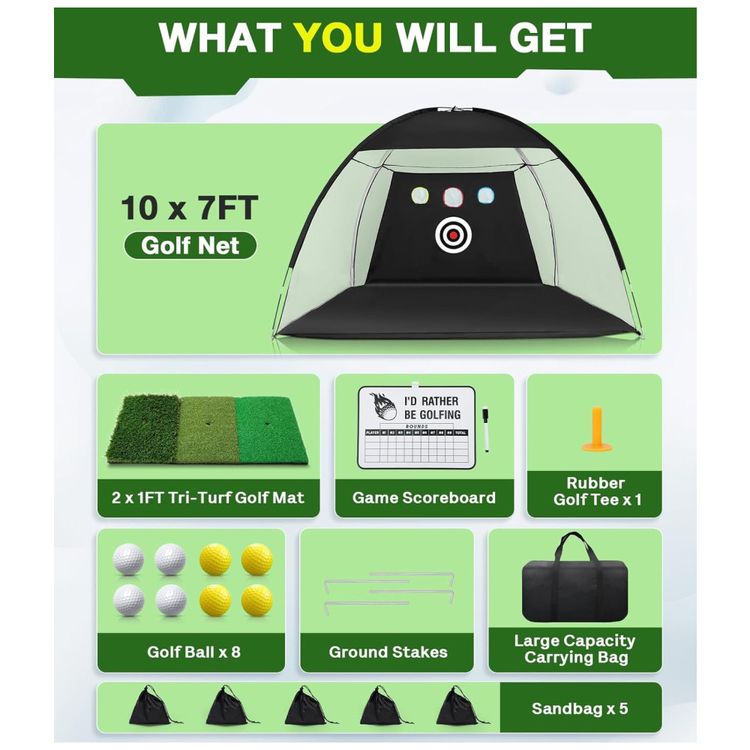 Rede-de-Golfe-com-Tapete-TriTurf-Dobravel-Rede-de-Treino-Imagem-6