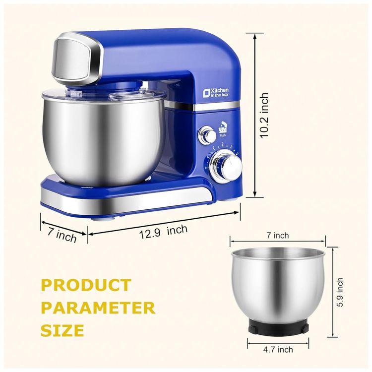 Batedeira-Kitchen-in-the-box-Stand-Mixer-3Litros-Mini-Imagem-1