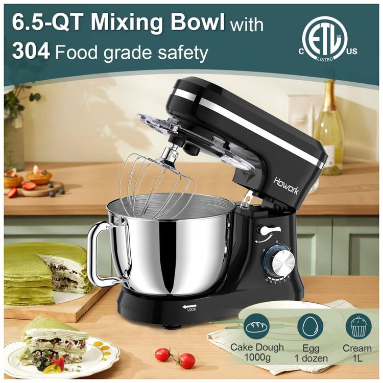 Mixer-Eletrico-HOWORK-10-Velocidades-Com-Tigela-de-Aco-Imagem-5