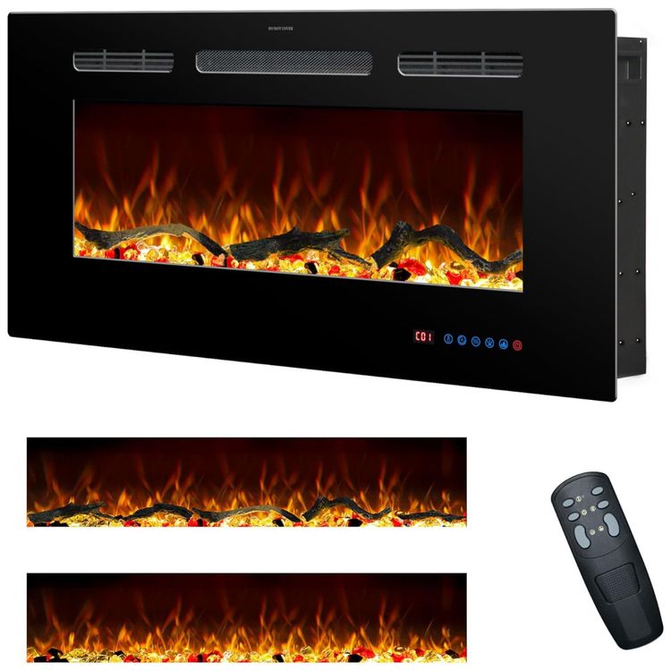 Lareira-Eletrica-de-762-cm-Embutida-na-Parede-c--Controle-Imagem-0