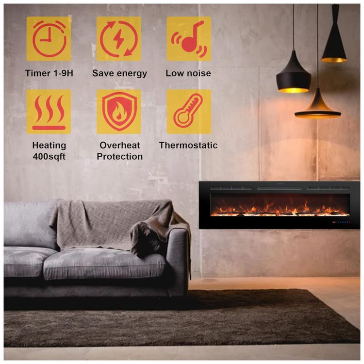 Lareira-Eletrica-de-762-cm-Embutida-na-Parede-c--Controle-Imagem-5