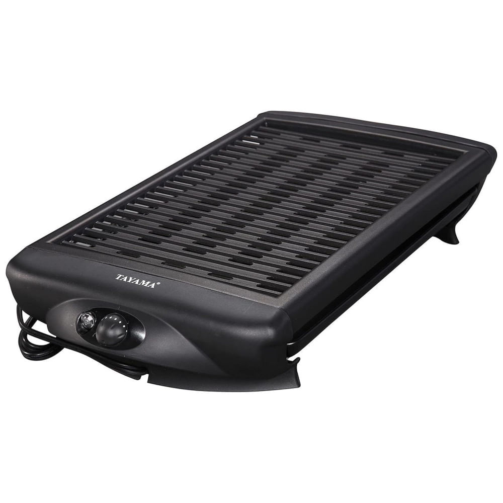 Churrasqueira Elétrica Indoor Tayama TG868XL Antiaderente Sem Fumaça, Extra Grande, Preta