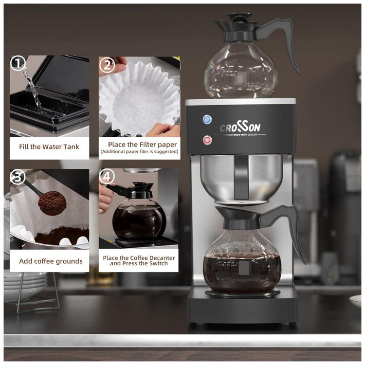 Cafeteira--Comercial-Crosson-de-12-Xicaras-e-Tostador-de-Imagem-3
