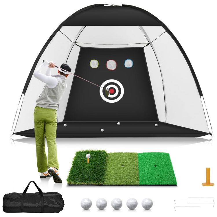 Rede-de-Golfe-3x21m-com-Tapete-TriTurf-Kit-Completo-para-Imagem-0