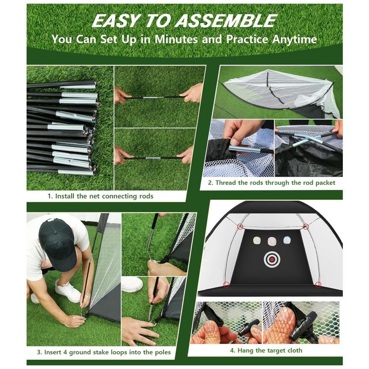Rede-de-Golfe-3x21m-com-Tapete-TriTurf-Kit-Completo-para-Imagem-5
