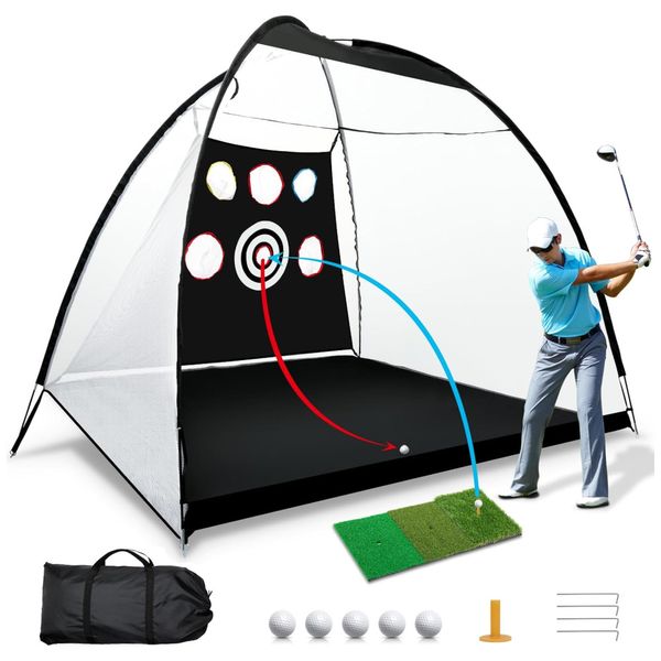 Rede-de-Treino-de-Golfe-com-Retorno-Automatico-de-Bolas-Imagem-0