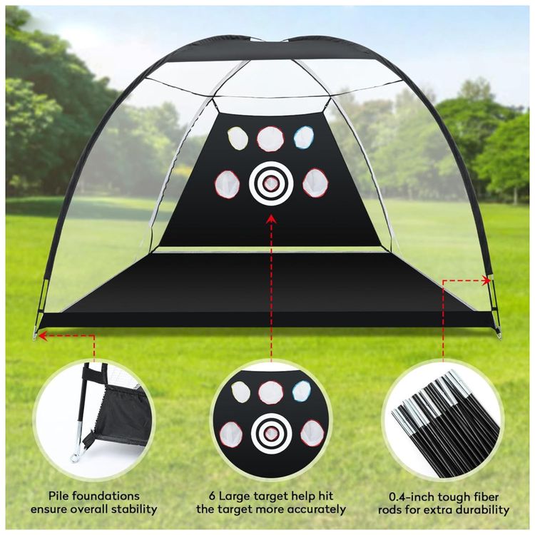 Rede-de-Treino-de-Golfe-com-Retorno-Automatico-de-Bolas-Imagem-3