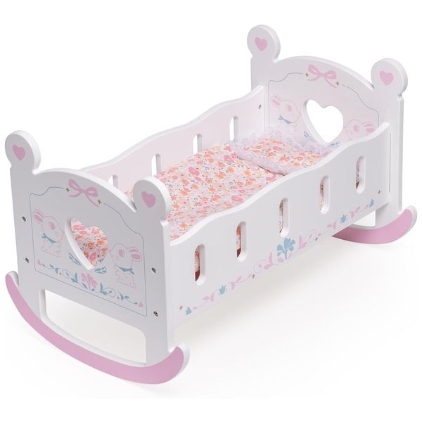 Cama-de-Boneca-de-Madeira-ROBUD-para-Bonecas-de-ate-45cm-Imagem-0