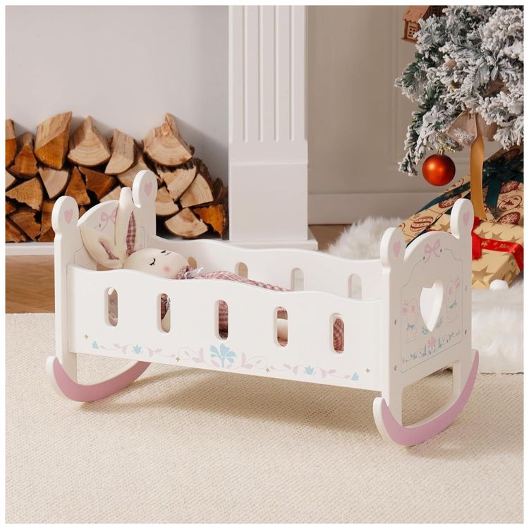 Cama-de-Boneca-de-Madeira-ROBUD-para-Bonecas-de-ate-45cm-Imagem-1