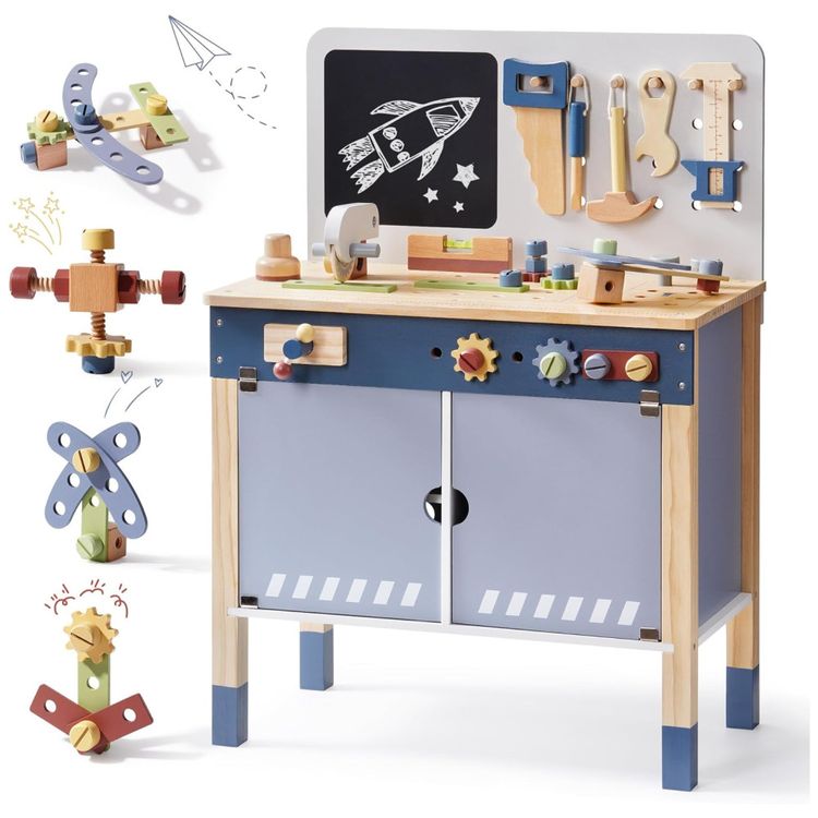 Kit-Educativo-de-Madeira-ROBUD-para-Criancas-com-Imagem-8
