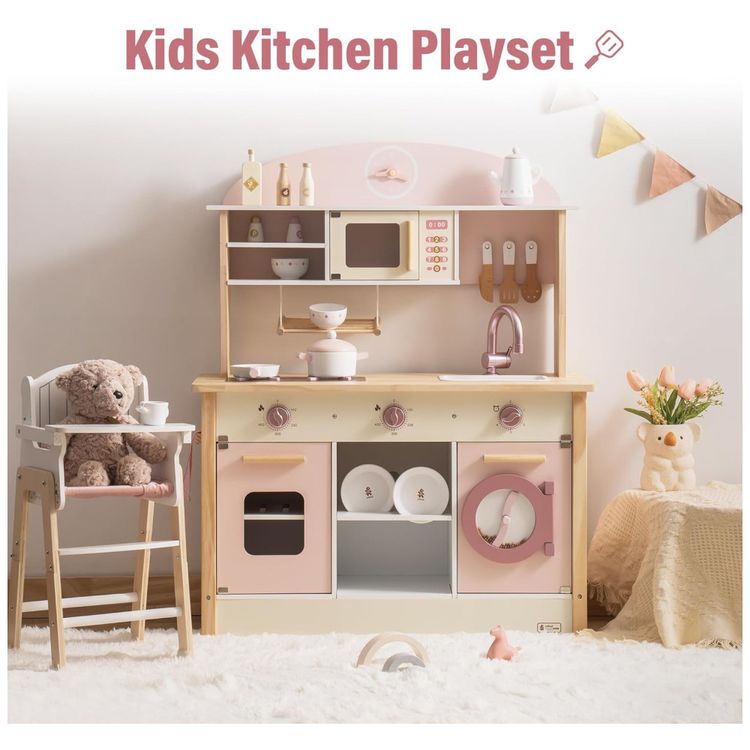Cozinha-Educativa-de-Brinquedo-ROBUD-em-Madeira-com-Imagem-1