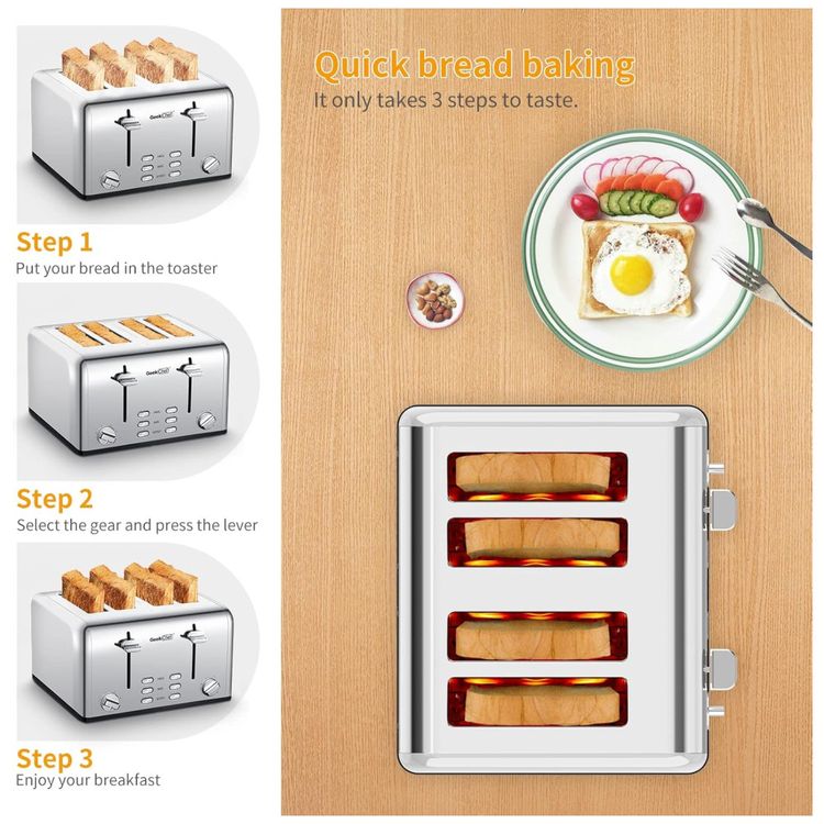 Torradeira-Geek-Chef-Stainless-Steel-4-Fatias-com-Slots-Imagem-3