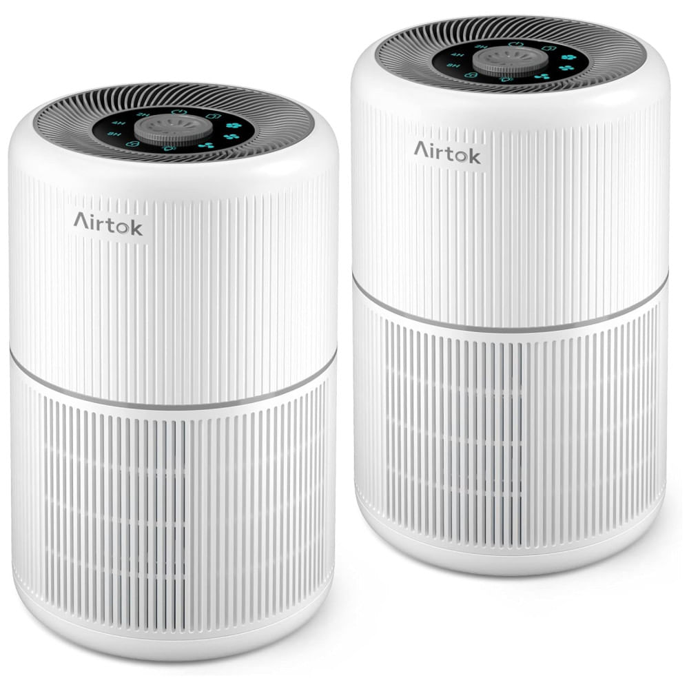 Purificador de Ar 2 em 1 para Ambientes Residenciais com Filtro de Alta Eficiência HEPA para Remoção de Impurezas até 0,1 Micrômetro,AIRTOK
