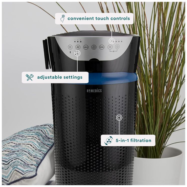 Purificador-de-Ar-Homedics-5-em-1-com-Filtro-HEPA-de-360°-Imagem-2